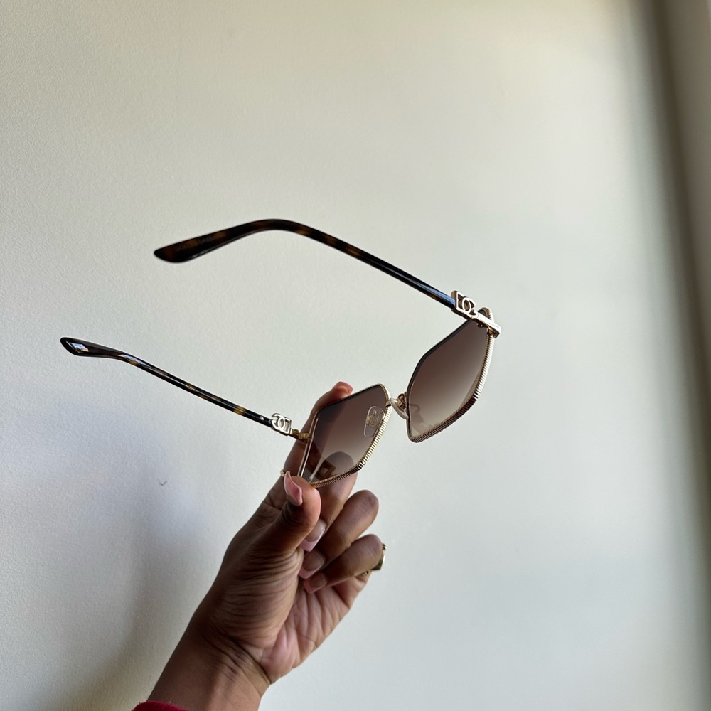 Dolce & Gabbana DG2279 Gold Brown Square frame Shades